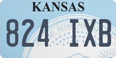 KS license plate 824IXB