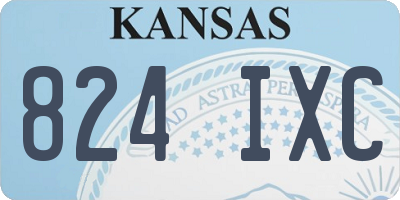 KS license plate 824IXC