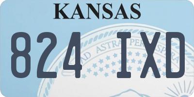 KS license plate 824IXD