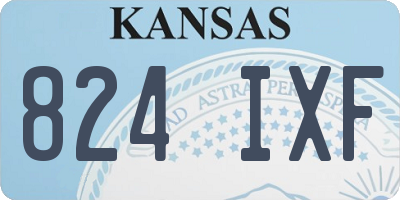 KS license plate 824IXF
