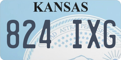 KS license plate 824IXG