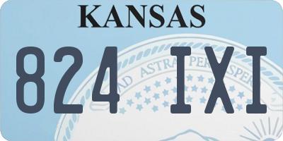 KS license plate 824IXI