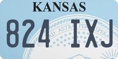 KS license plate 824IXJ