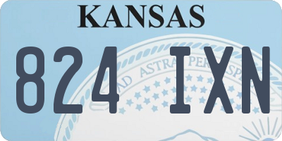 KS license plate 824IXN