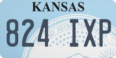 KS license plate 824IXP