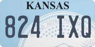 KS license plate 824IXQ