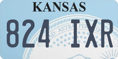 KS license plate 824IXR