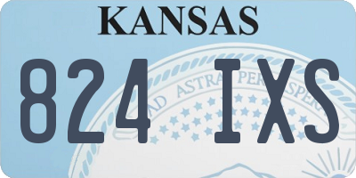 KS license plate 824IXS