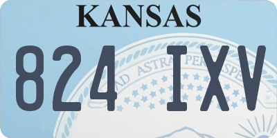 KS license plate 824IXV