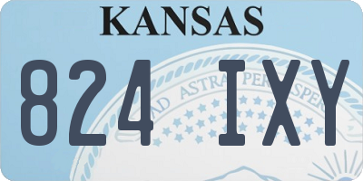 KS license plate 824IXY