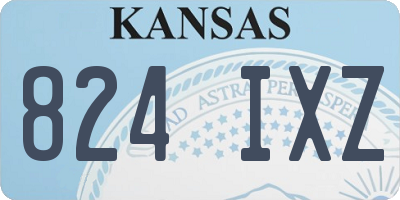 KS license plate 824IXZ