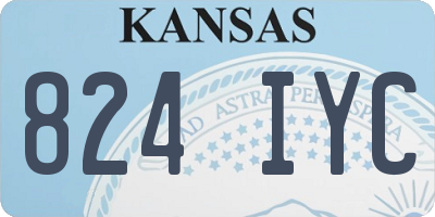 KS license plate 824IYC