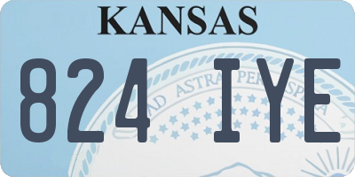 KS license plate 824IYE