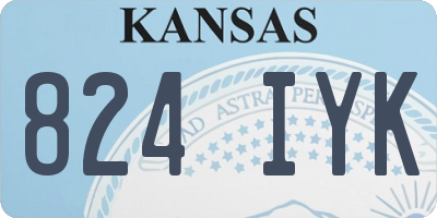 KS license plate 824IYK