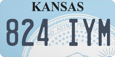 KS license plate 824IYM