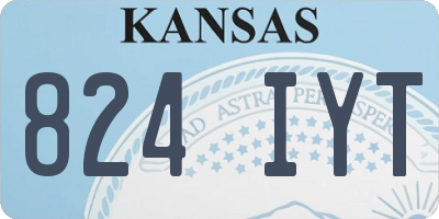 KS license plate 824IYT