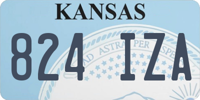 KS license plate 824IZA