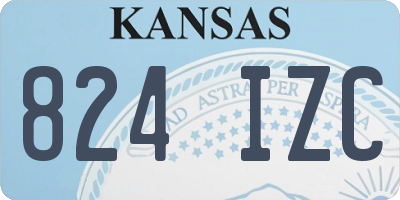 KS license plate 824IZC