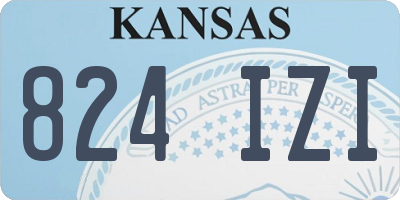 KS license plate 824IZI