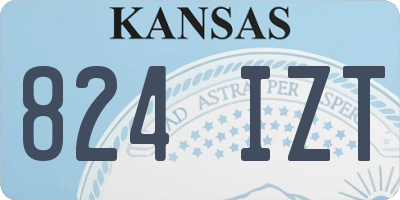 KS license plate 824IZT