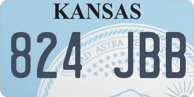 KS license plate 824JBB