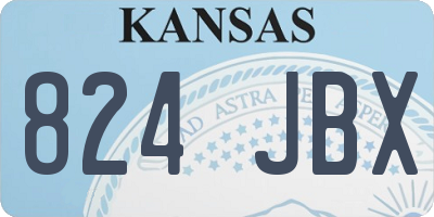 KS license plate 824JBX