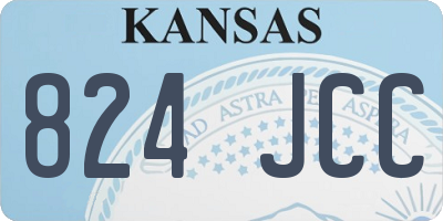 KS license plate 824JCC