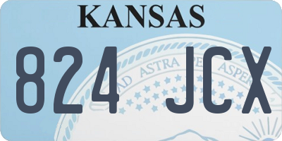 KS license plate 824JCX
