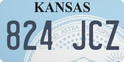 KS license plate 824JCZ