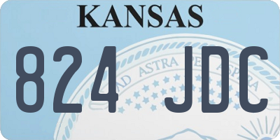 KS license plate 824JDC