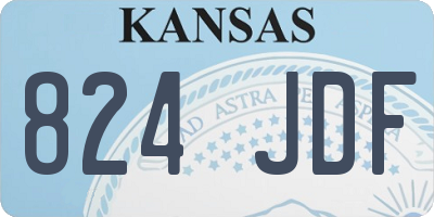 KS license plate 824JDF