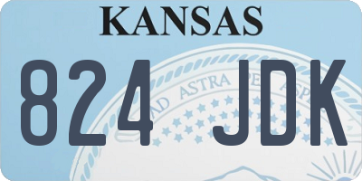 KS license plate 824JDK