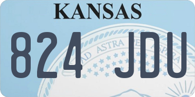 KS license plate 824JDU