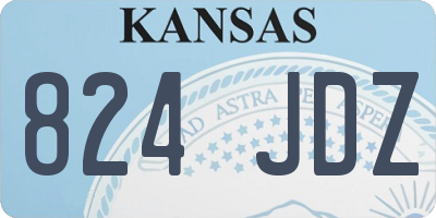 KS license plate 824JDZ