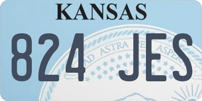 KS license plate 824JES