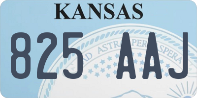 KS license plate 825AAJ