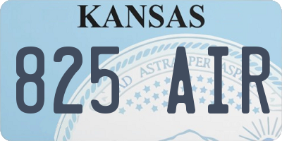 KS license plate 825AIR