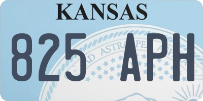 KS license plate 825APH