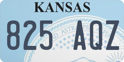 KS license plate 825AQZ