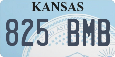 KS license plate 825BMB