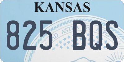 KS license plate 825BQS