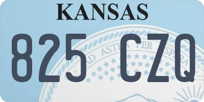 KS license plate 825CZQ