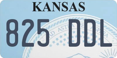 KS license plate 825DDL