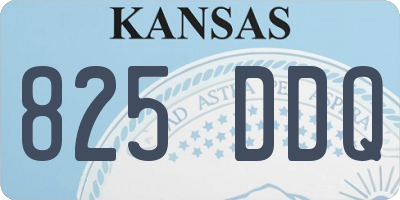 KS license plate 825DDQ