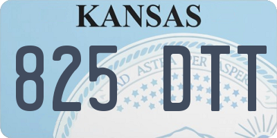 KS license plate 825DTT
