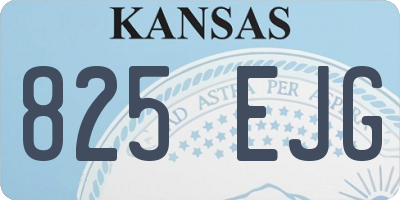 KS license plate 825EJG