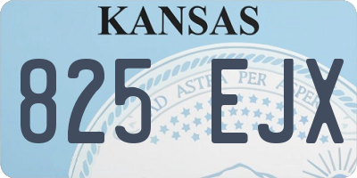 KS license plate 825EJX