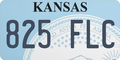 KS license plate 825FLC