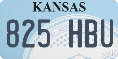 KS license plate 825HBU