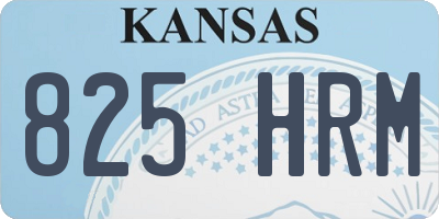 KS license plate 825HRM